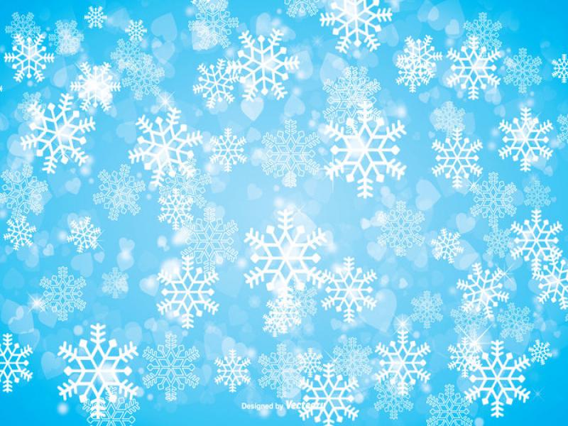 Winter Snowflake Free Vector Art Stock Graphics Wallpaper - HD Wallpaper 