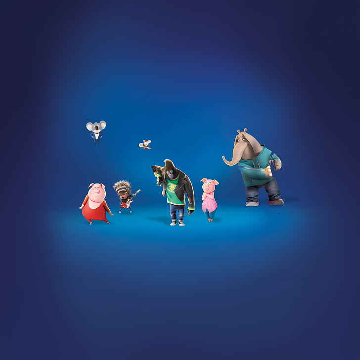 Disney Movie Animals Digital Wallpaper, Sing, Ash, - Sing Meena X Mike - HD Wallpaper 