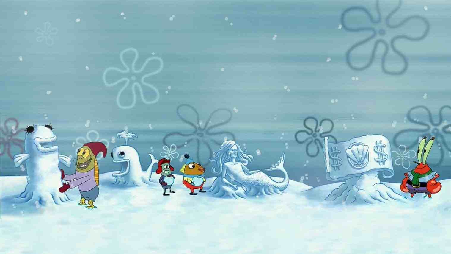 Spongebob Christmas Wallpaper Desktop - HD Wallpaper 