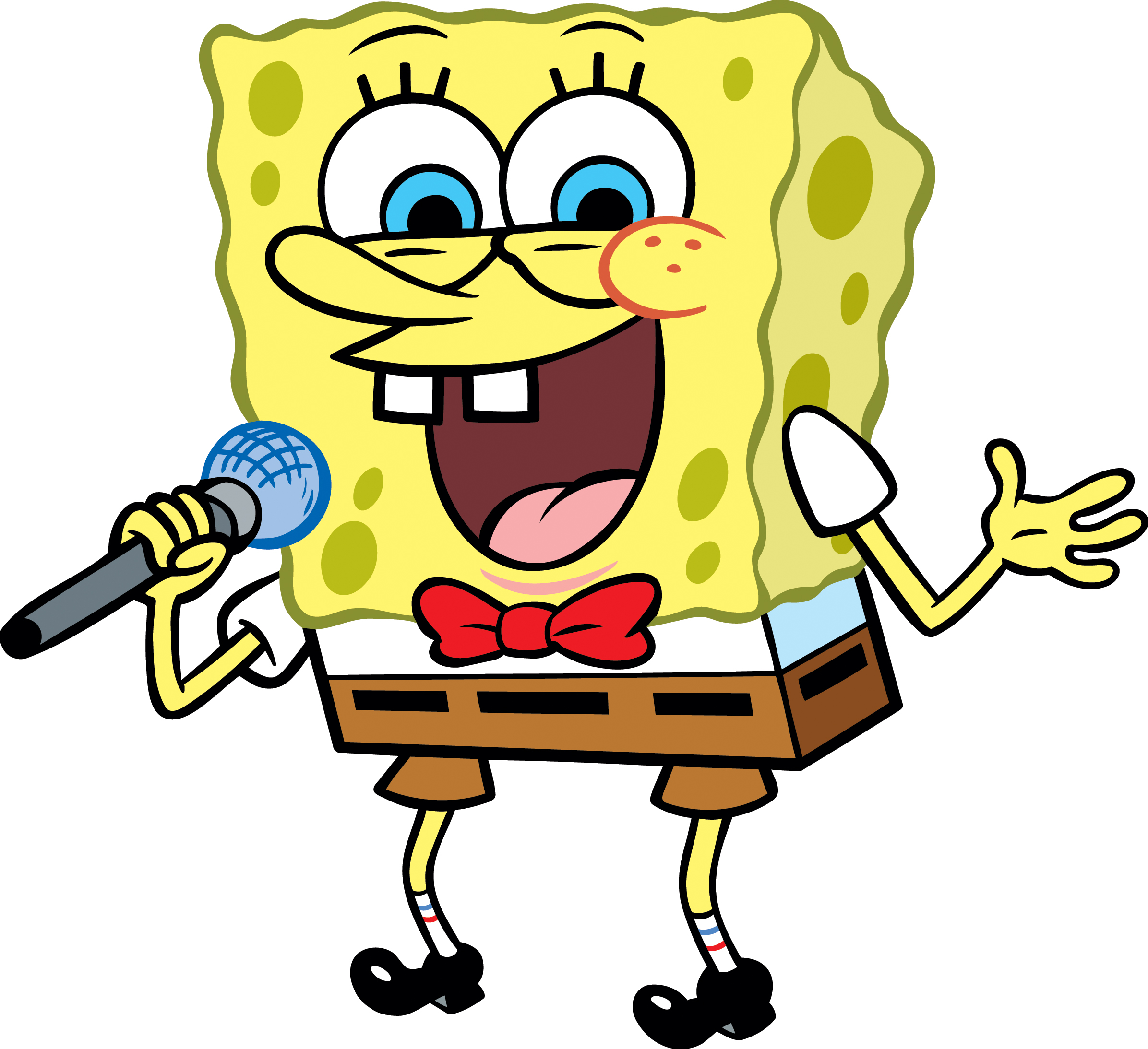 Spongebob Squarepants - Spongebob Singing Png - HD Wallpaper 