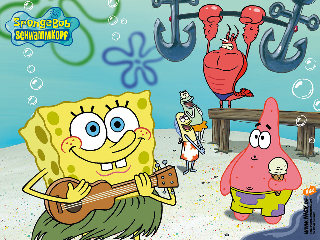Sponge Bob Square Pants - HD Wallpaper 