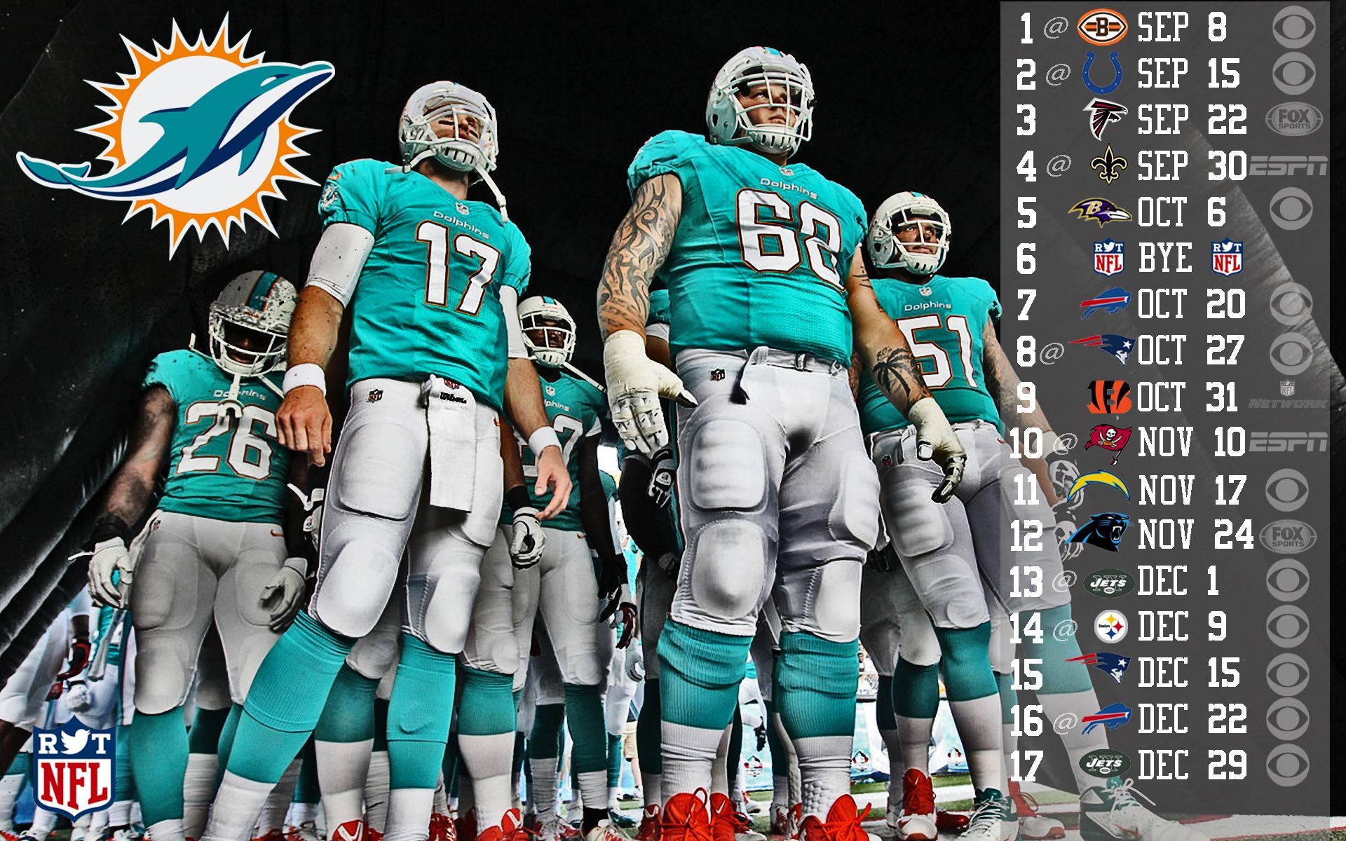 Miami Dolphins Wallpaper Hd - Miami Dolphins Wallpaper 2017 - HD Wallpaper 