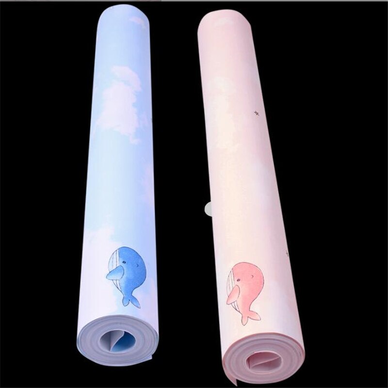 Beibehang Cartoon Hand Painted Dolphin Cloud Childrens - Animal - HD Wallpaper 