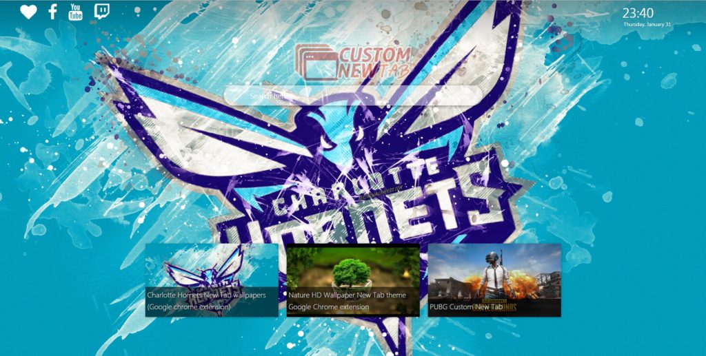 Charlotte Hornets New Tab Wallpapers - Charlotte Hornets - HD Wallpaper 