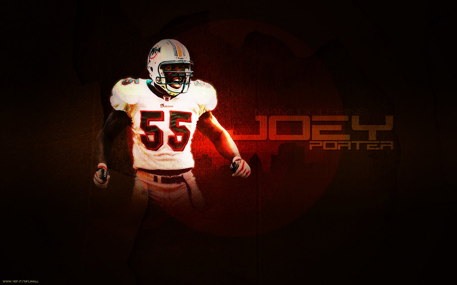 Porter Joey Miami Dolphins Wallpaper - Sprint Football - HD Wallpaper 