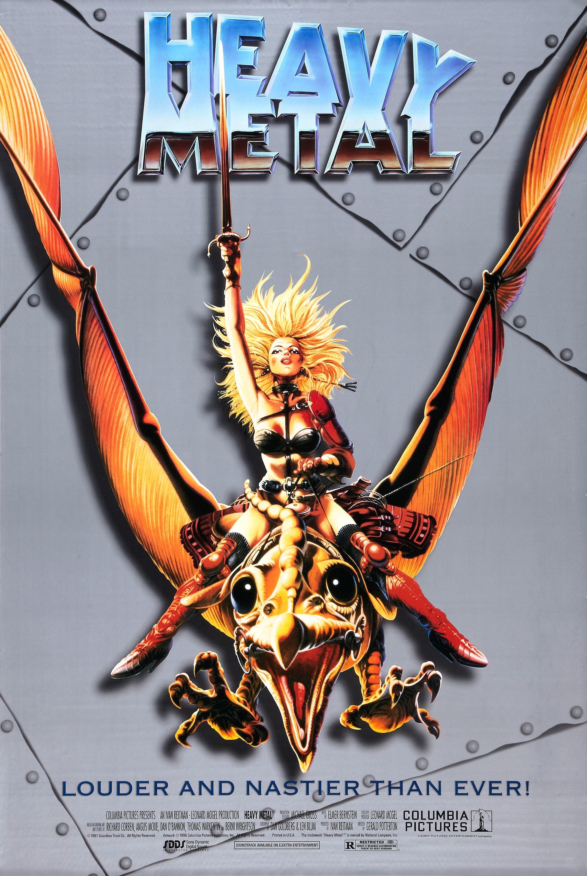 Heavy Metal Movie Poster 1981 1996 
 Data Src Vertical - Heavy Metal 1981 Movie Poster - HD Wallpaper 