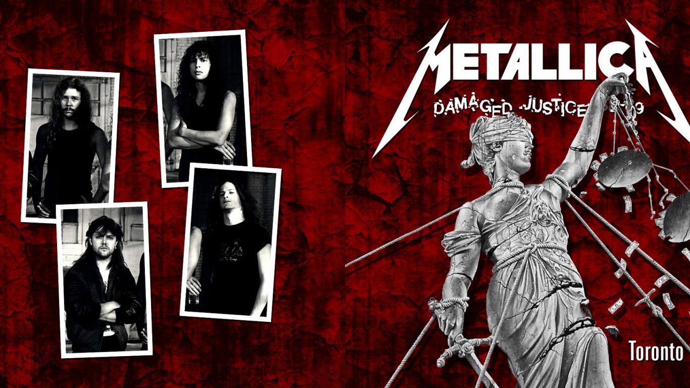 Metallica Thrash Metal Heavy Album Cover Art Gs - Metallica And Justice For All Camiseta - HD Wallpaper 