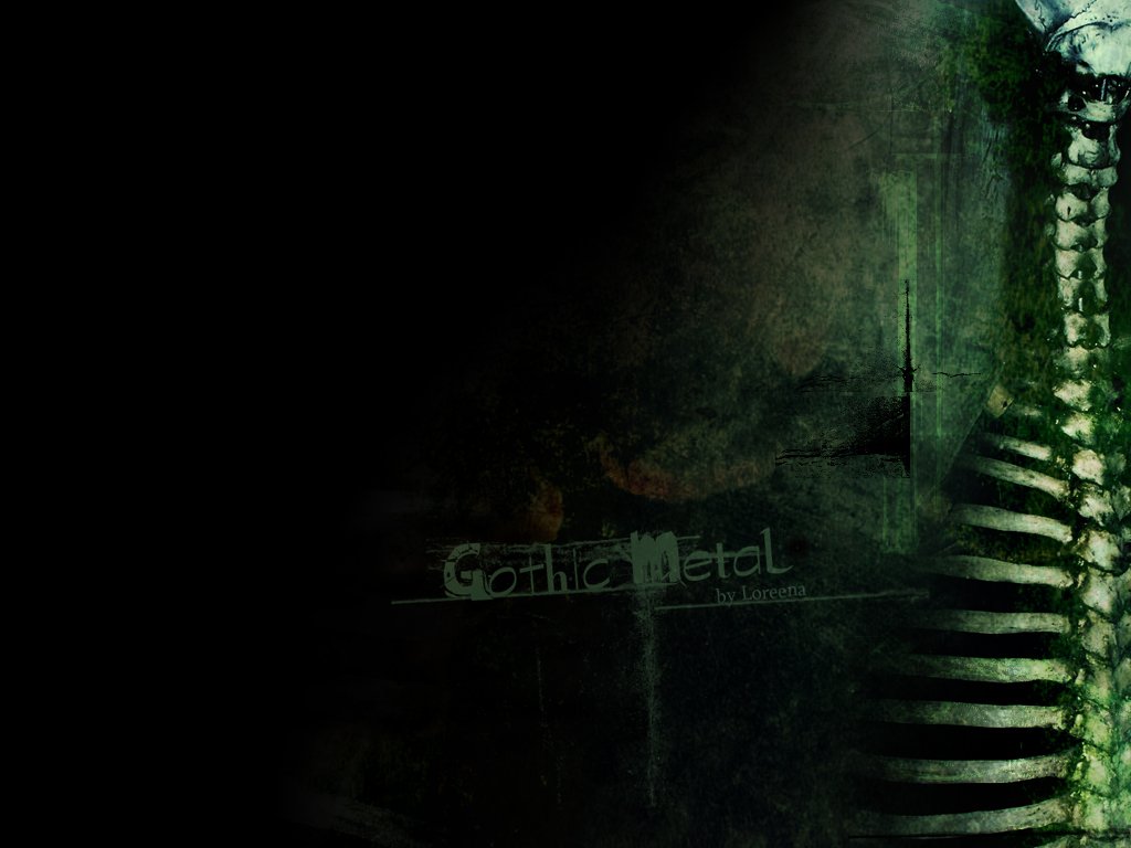 Heavy Metal Wallpaper - Dark Gothic Bones Background - HD Wallpaper 