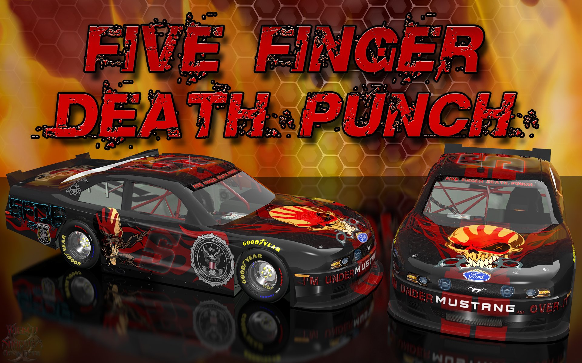 Five Finger Death Punch Wallpaper Nascar - HD Wallpaper 