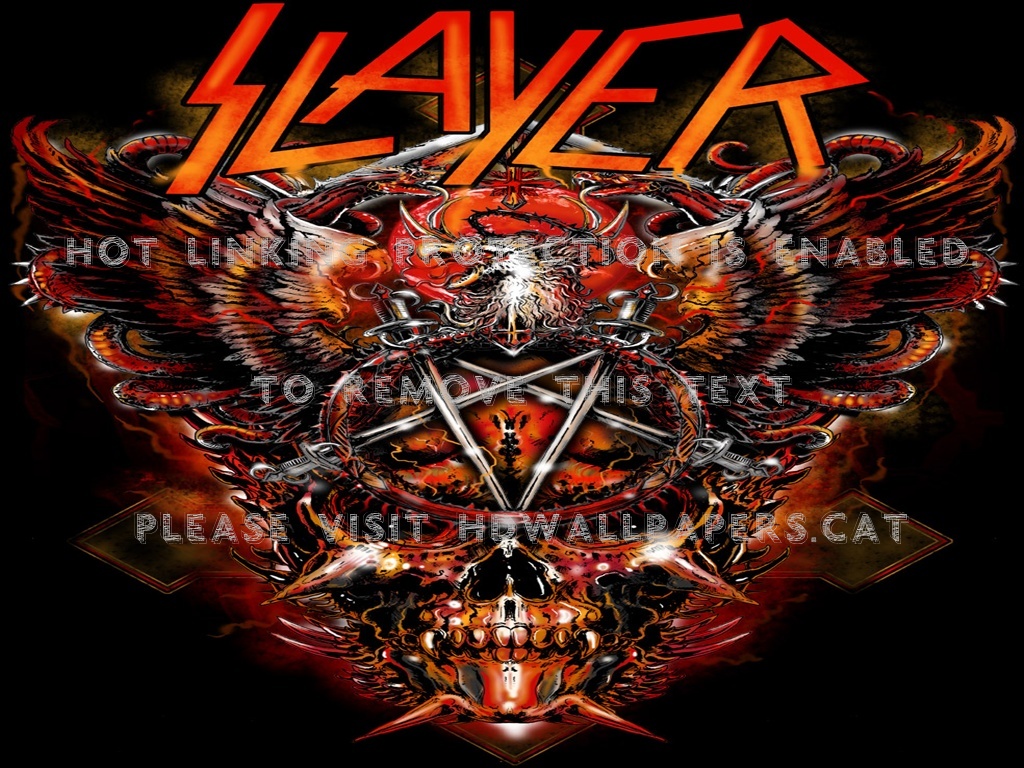Slayer Thrash Metal Death Big Four Music - Slayer T Shirt Design - HD Wallpaper 