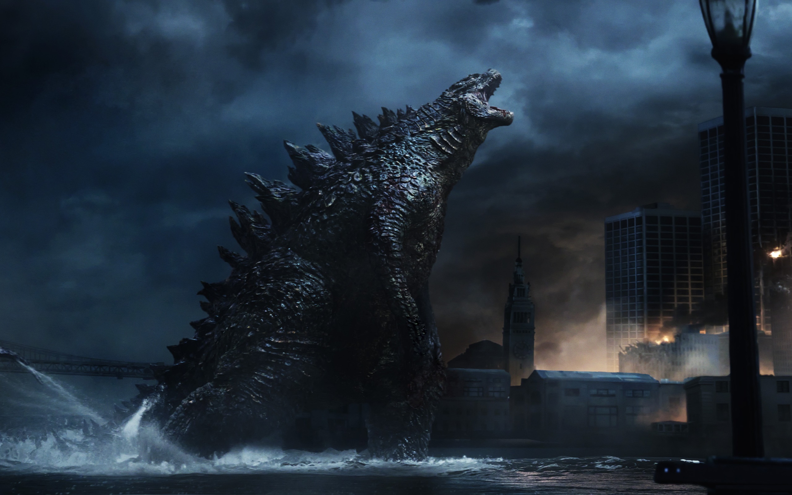 Godzilla 2014 Wallpaper - Godzillu - HD Wallpaper 