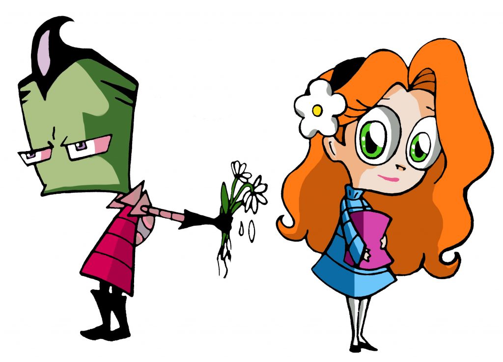 Invader Zim Wallpaper Hd Pic Hwb412645 - Invader Zim Zim X Oc - HD Wallpaper 