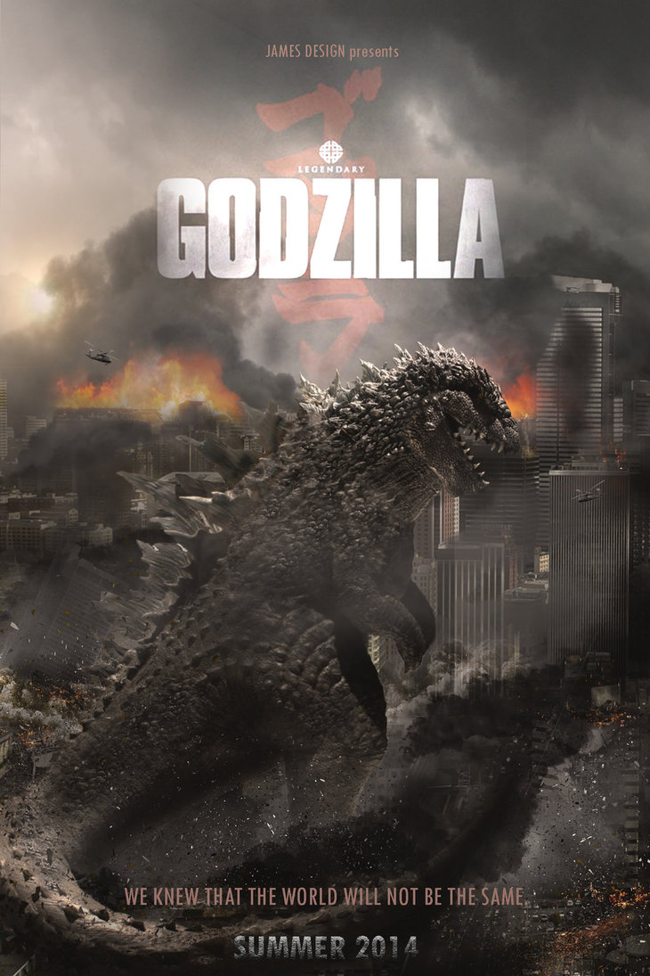 Godzilla Movie Poster 2014 - HD Wallpaper 
