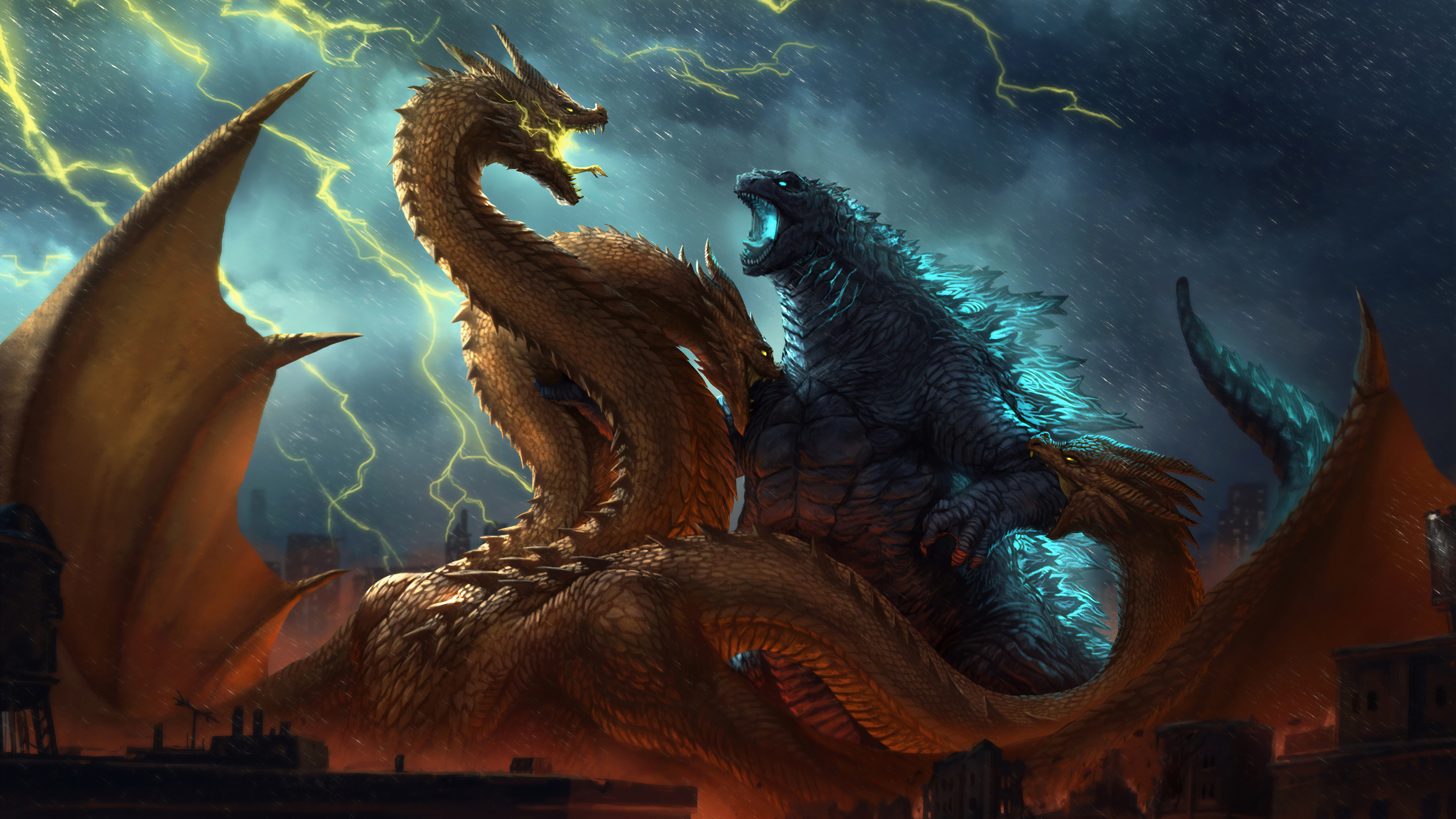 Godzilla King Of The Monsters Fanposter - Godzilla King Of The Monsters Art - HD Wallpaper 