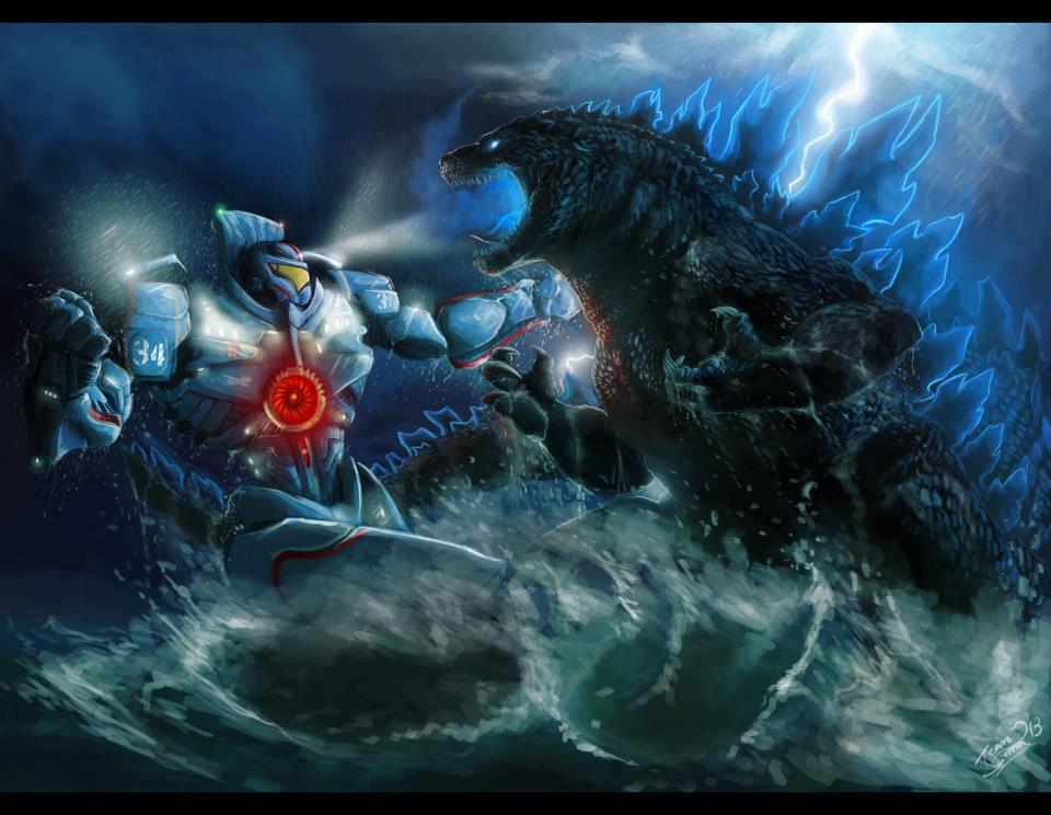 Gipsy Danger Vs Godzilla - HD Wallpaper 