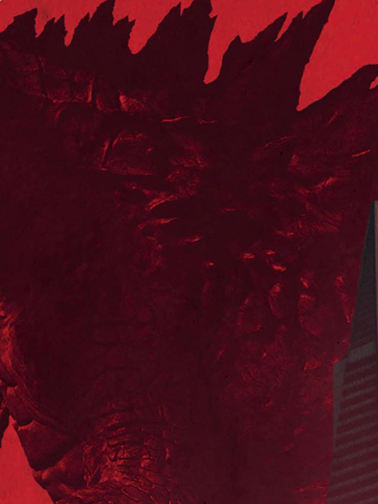 Godzilla 2014 Japan Flag Background - Visual Arts - HD Wallpaper 