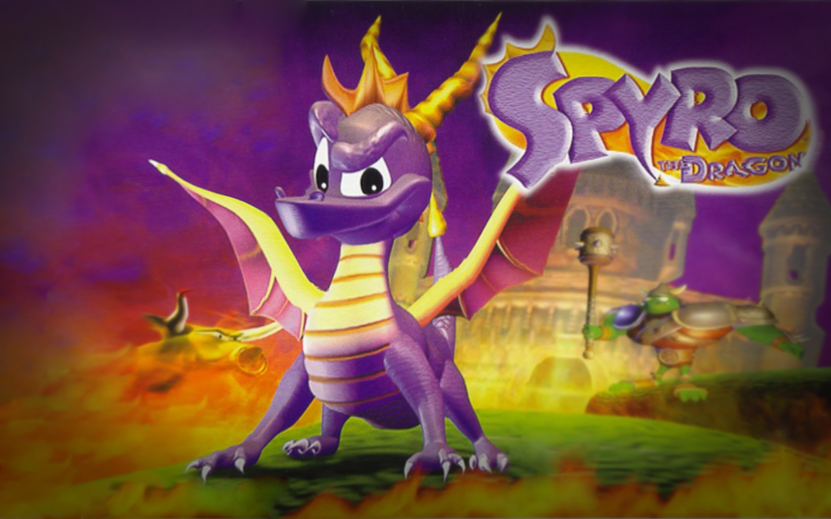 Spyro The Dragon 1080p - HD Wallpaper 