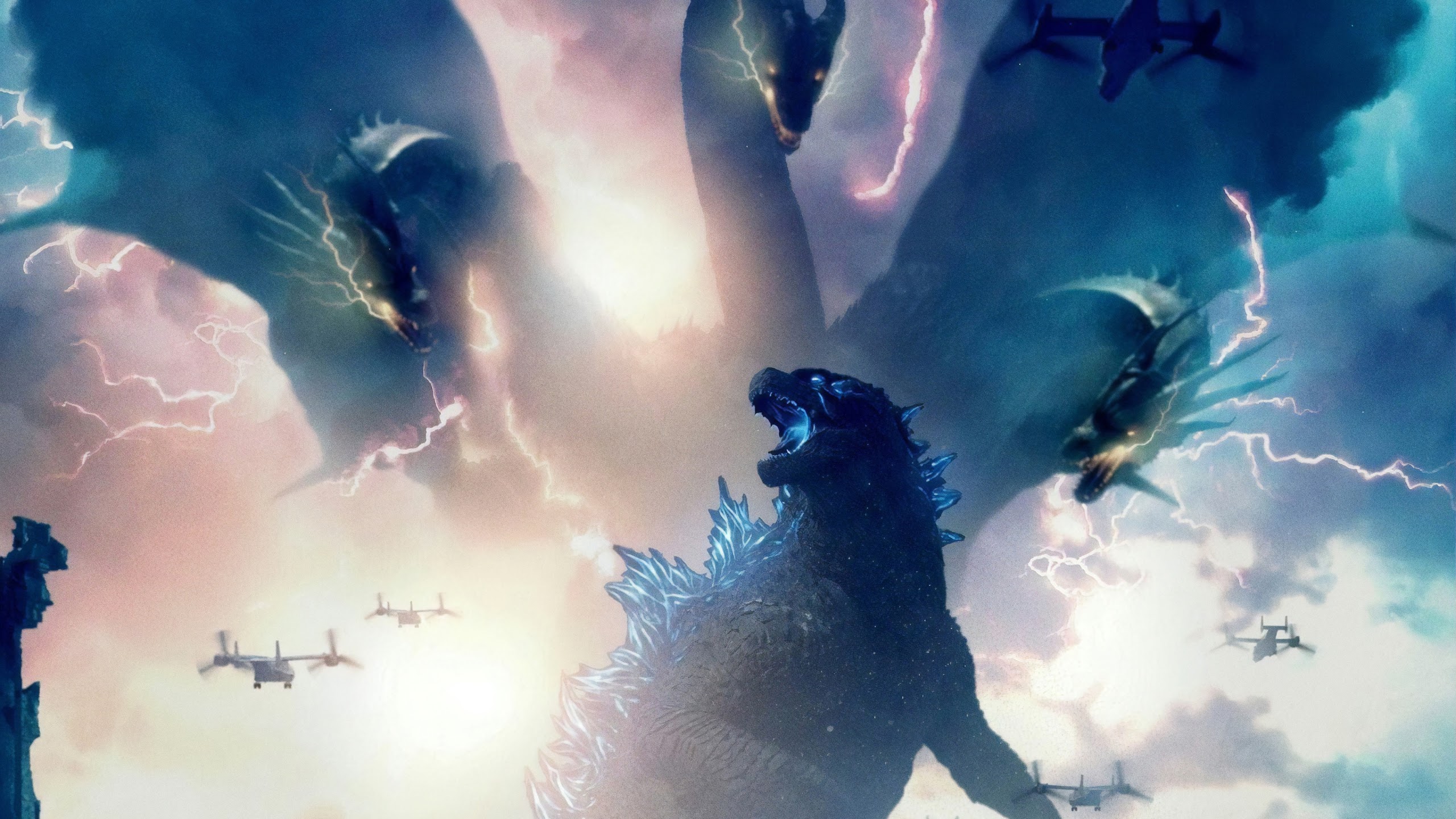 King Ghidorah, Godzilla - Godzilla King Of The Monsters Poster - HD Wallpaper 