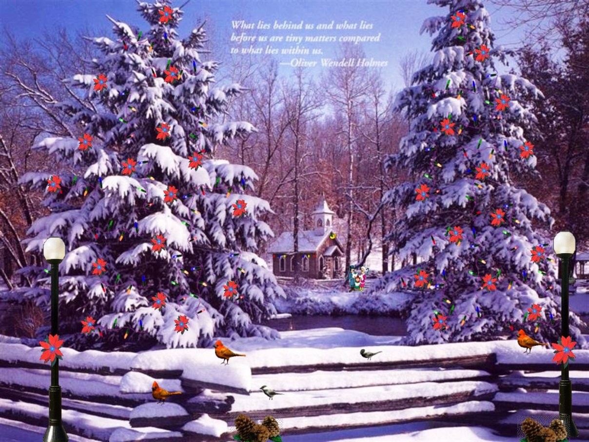 Country Snowman Desktop Wallpaper - HD Wallpaper 