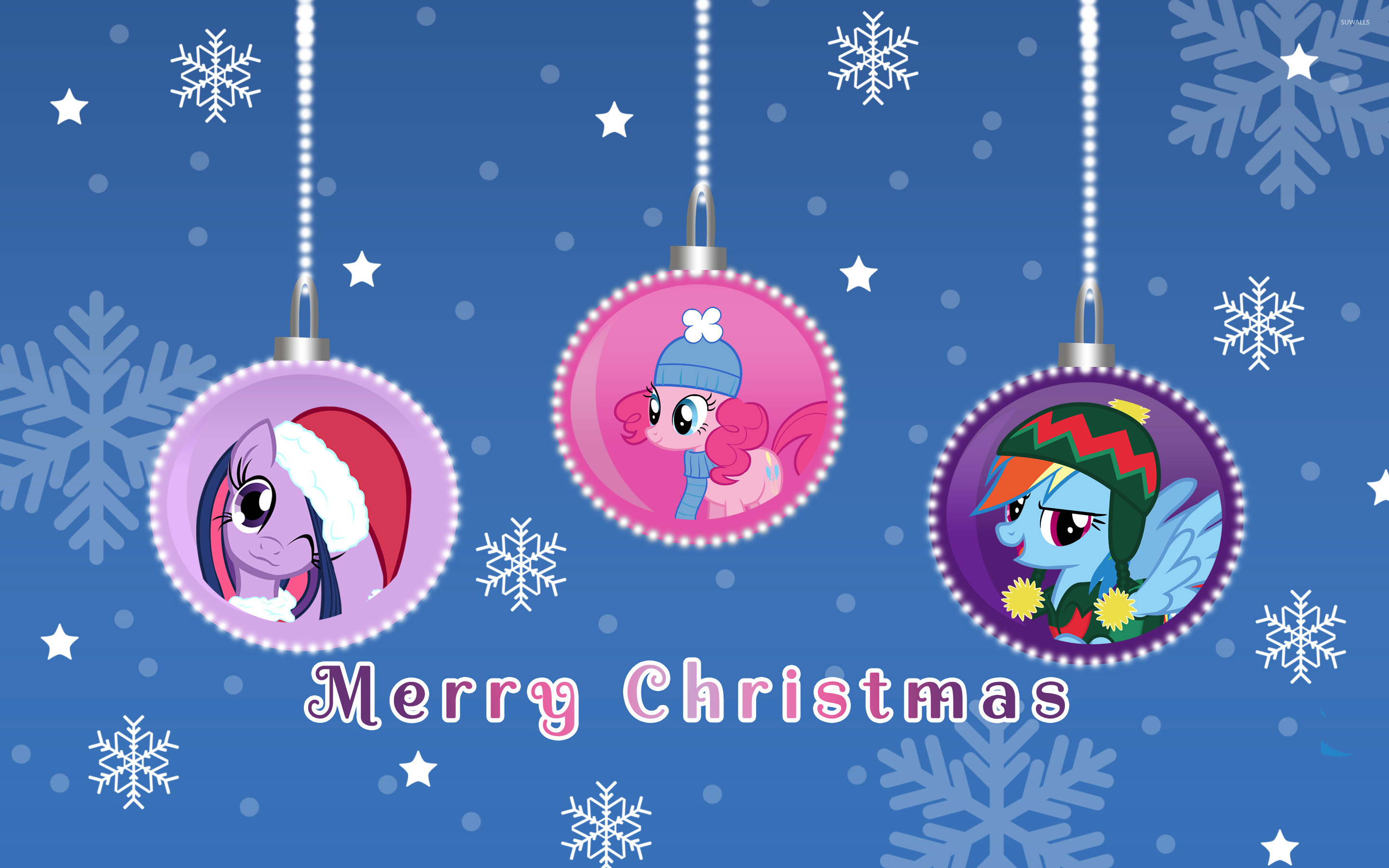 My Little Pony Christmas - HD Wallpaper 