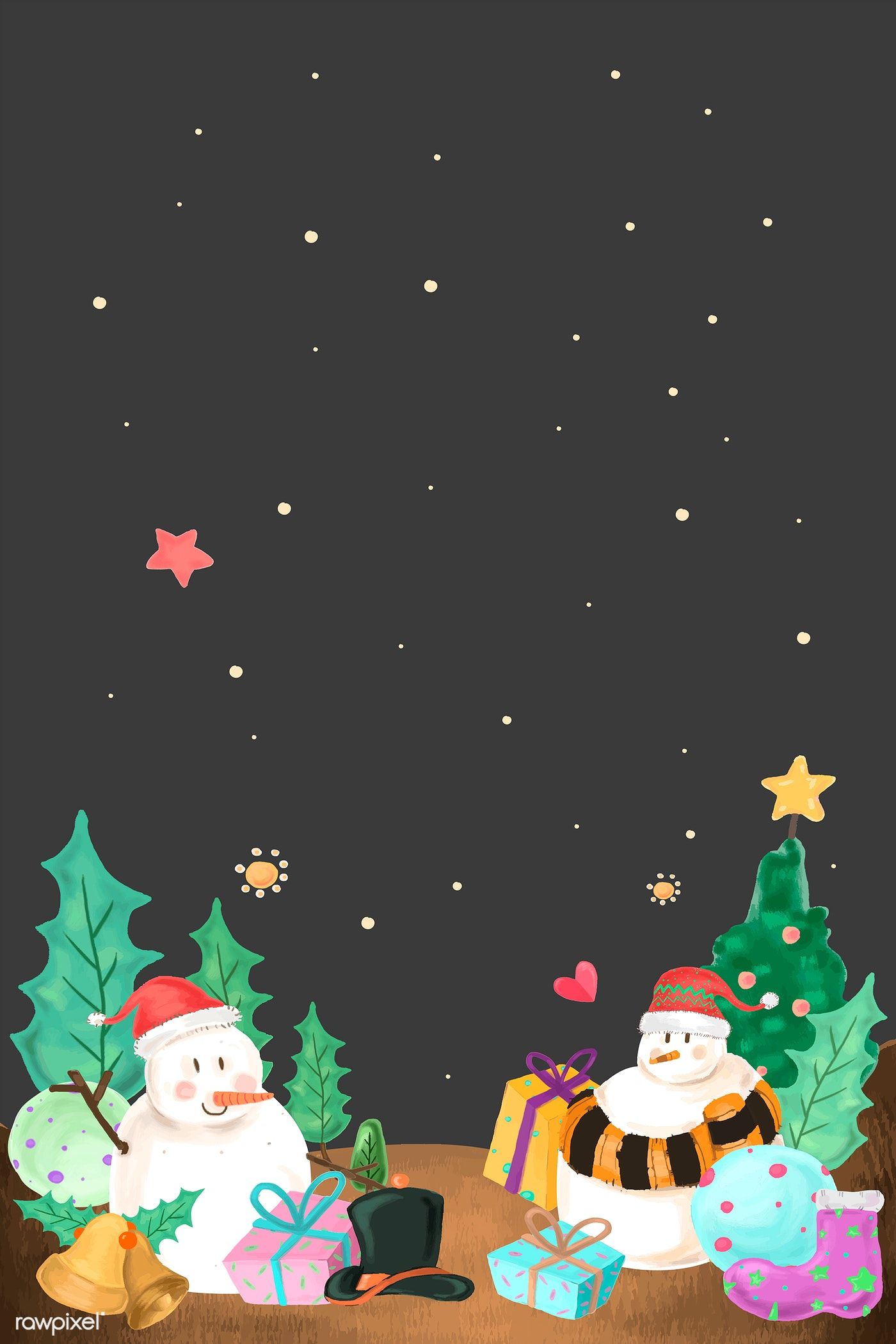 Christmas Background Vector Hd - HD Wallpaper 