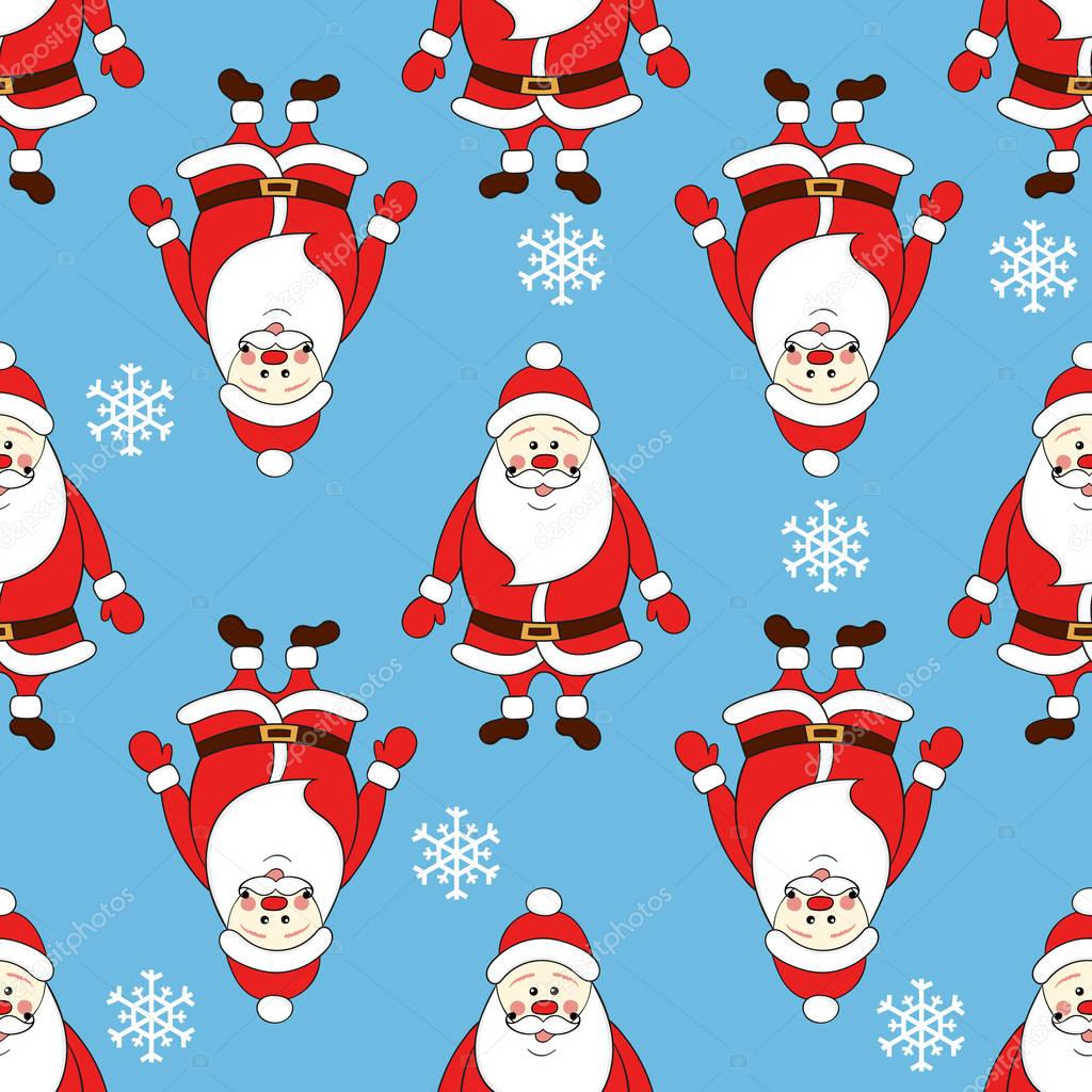 Christmas Wallpaper Cartoon Pattern - HD Wallpaper 