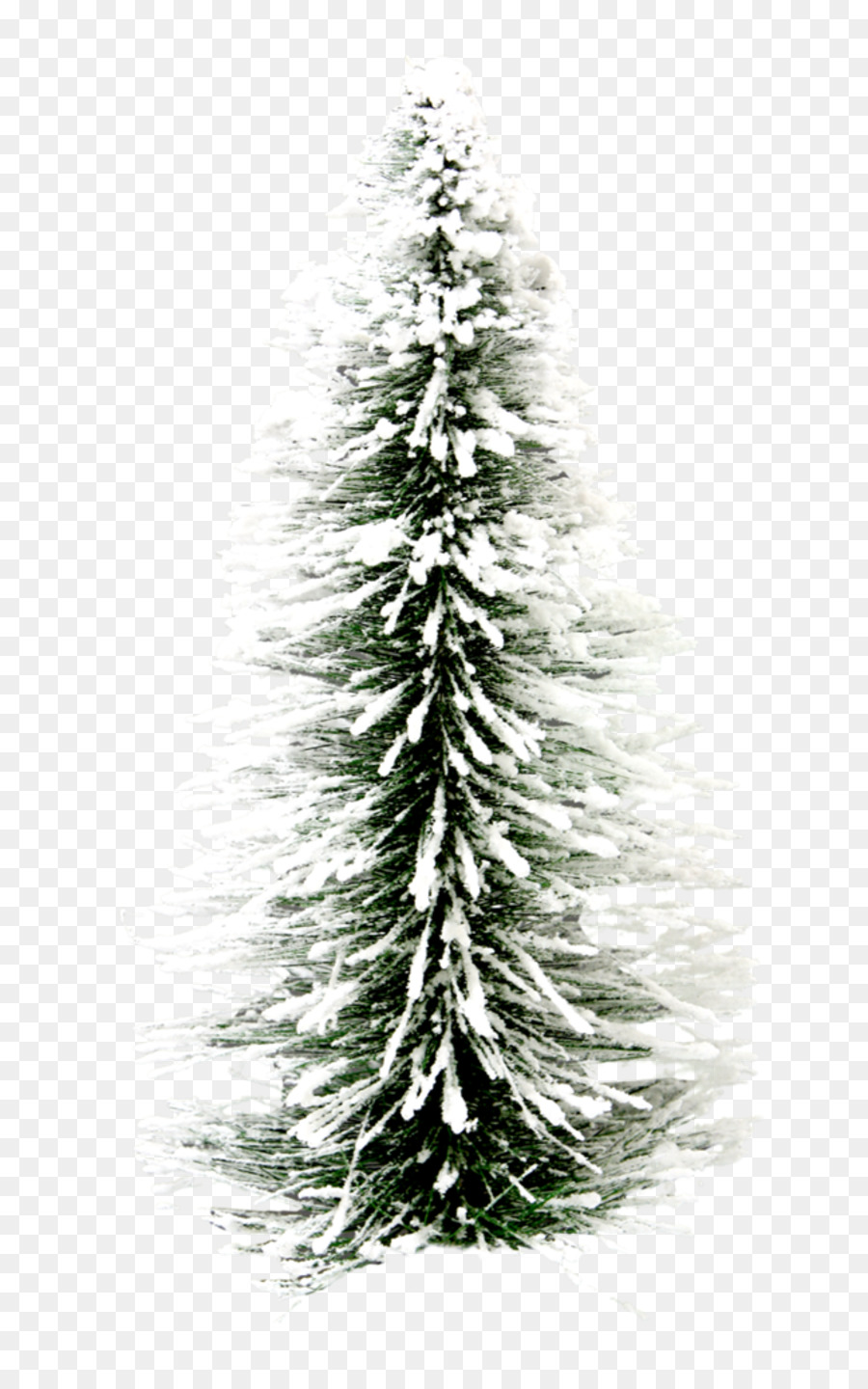 Snow Christmas Tree Png - HD Wallpaper 
