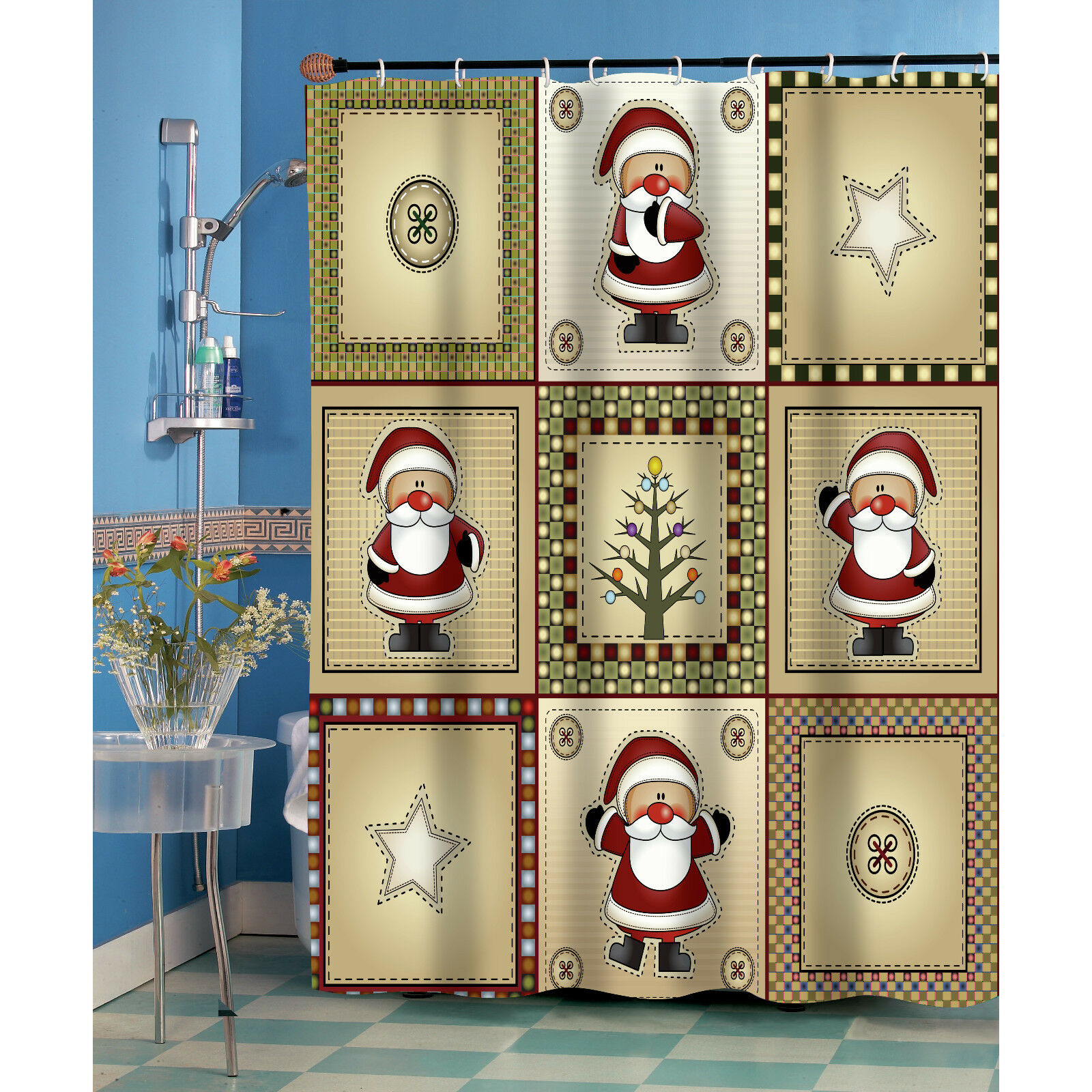 Shower Curtains For Christmas Country - HD Wallpaper 
