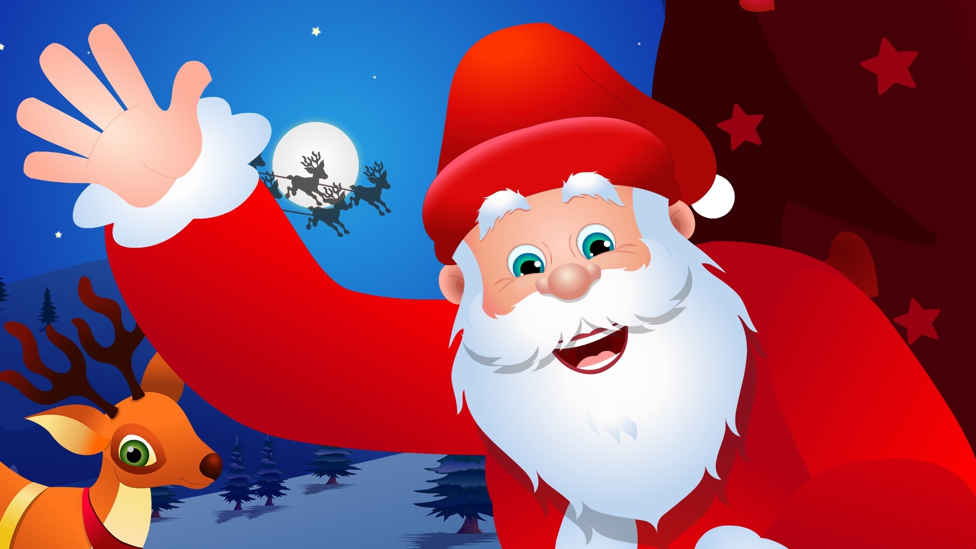 Christmas Animated Wallpaper Android App - Santa Claus Image In Hd -  1920x1080 Wallpaper 