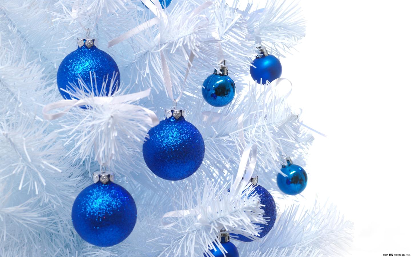 Festive Season Blue And White - HD Wallpaper 