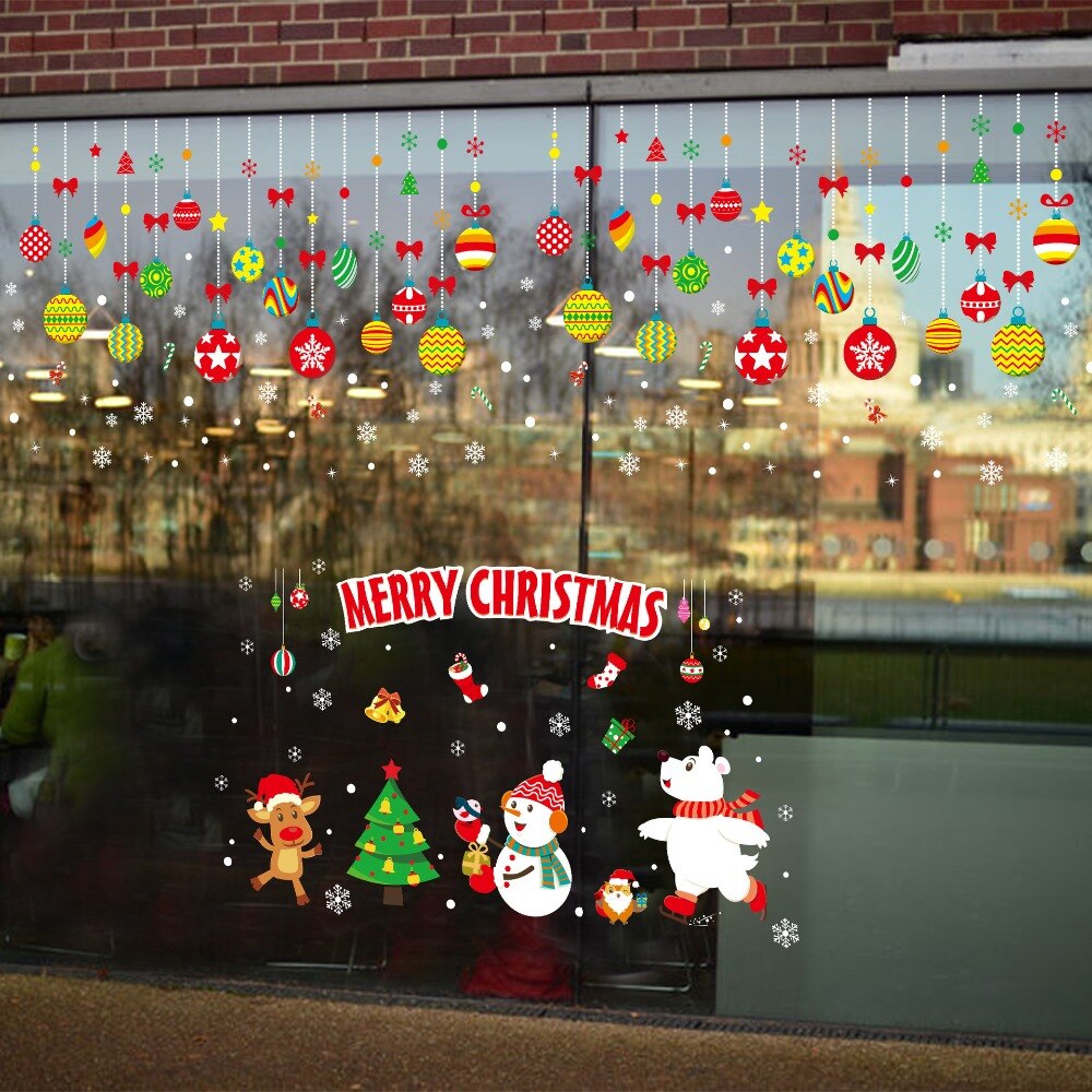 Großes Fenster Weihnachtlich Dekorieren - HD Wallpaper 