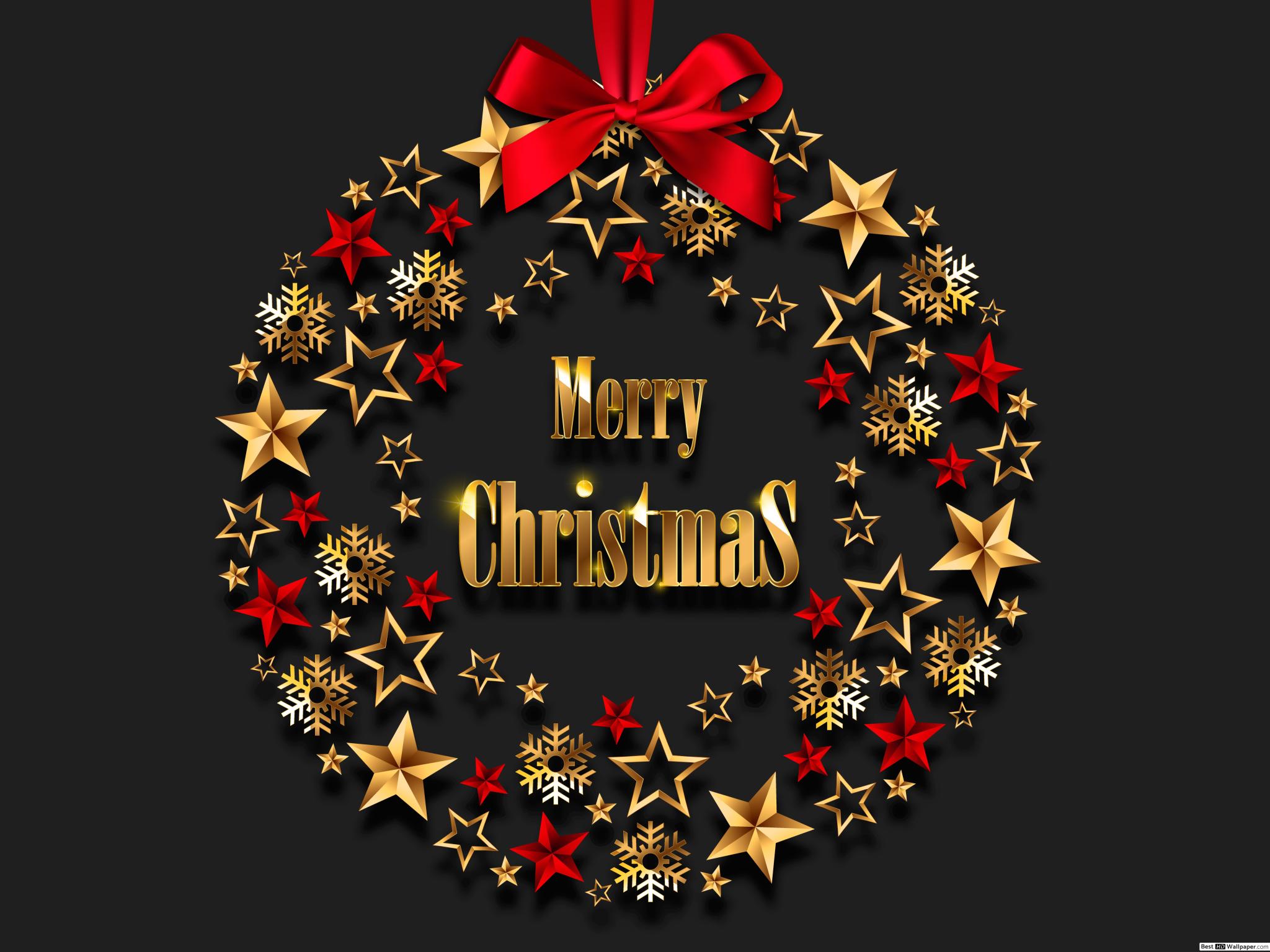 Christmas Star Wallpaper Hd - HD Wallpaper 