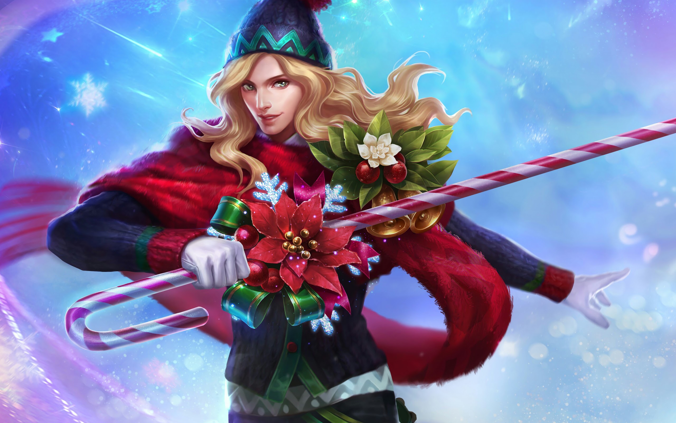 Lancelot, Christmas Carnival, Skin, Mobile Legends, - Mobile Legends Lancelot Christmas - HD Wallpaper 