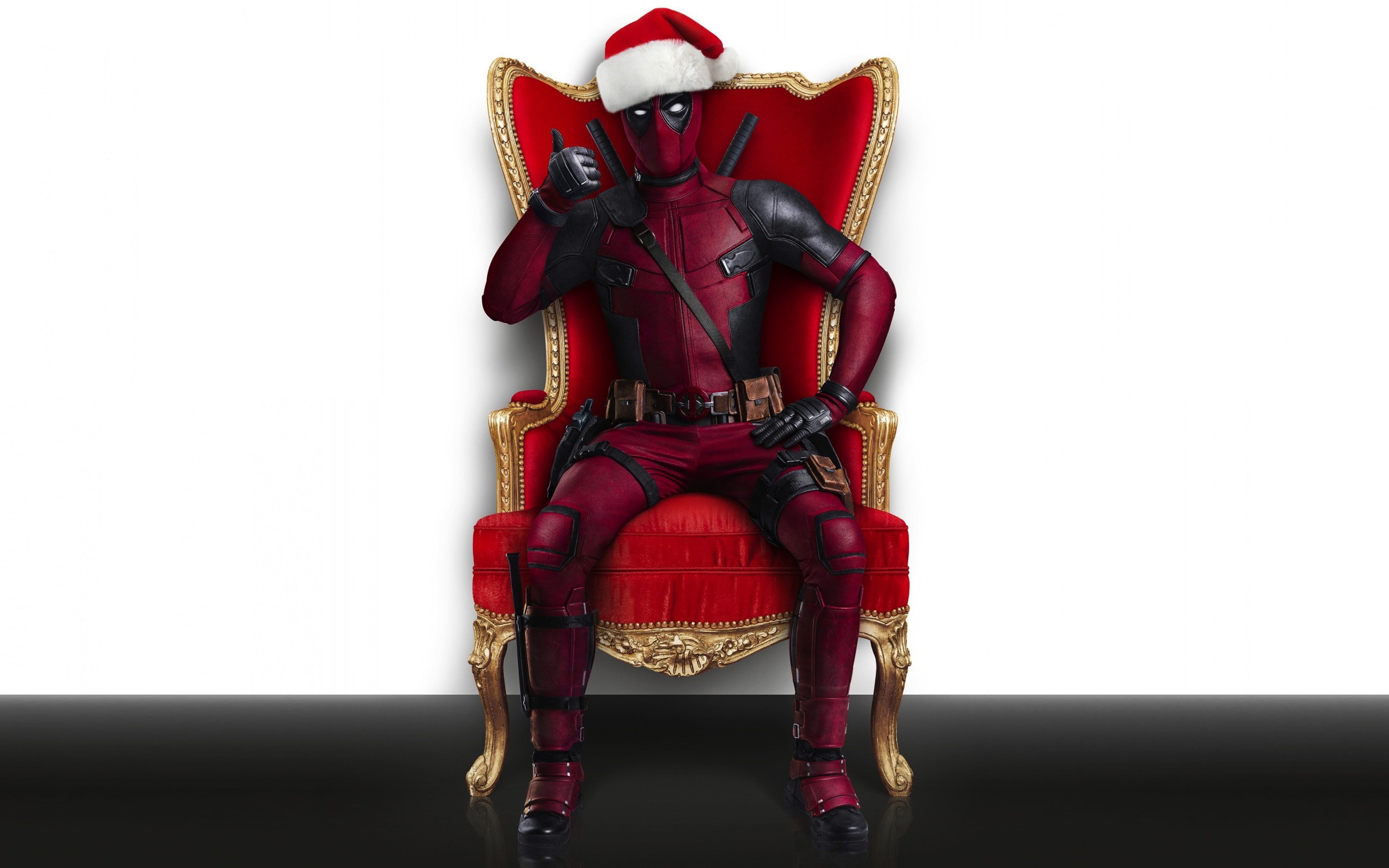 Deadpool Christmas Wallpaper Hd - HD Wallpaper 