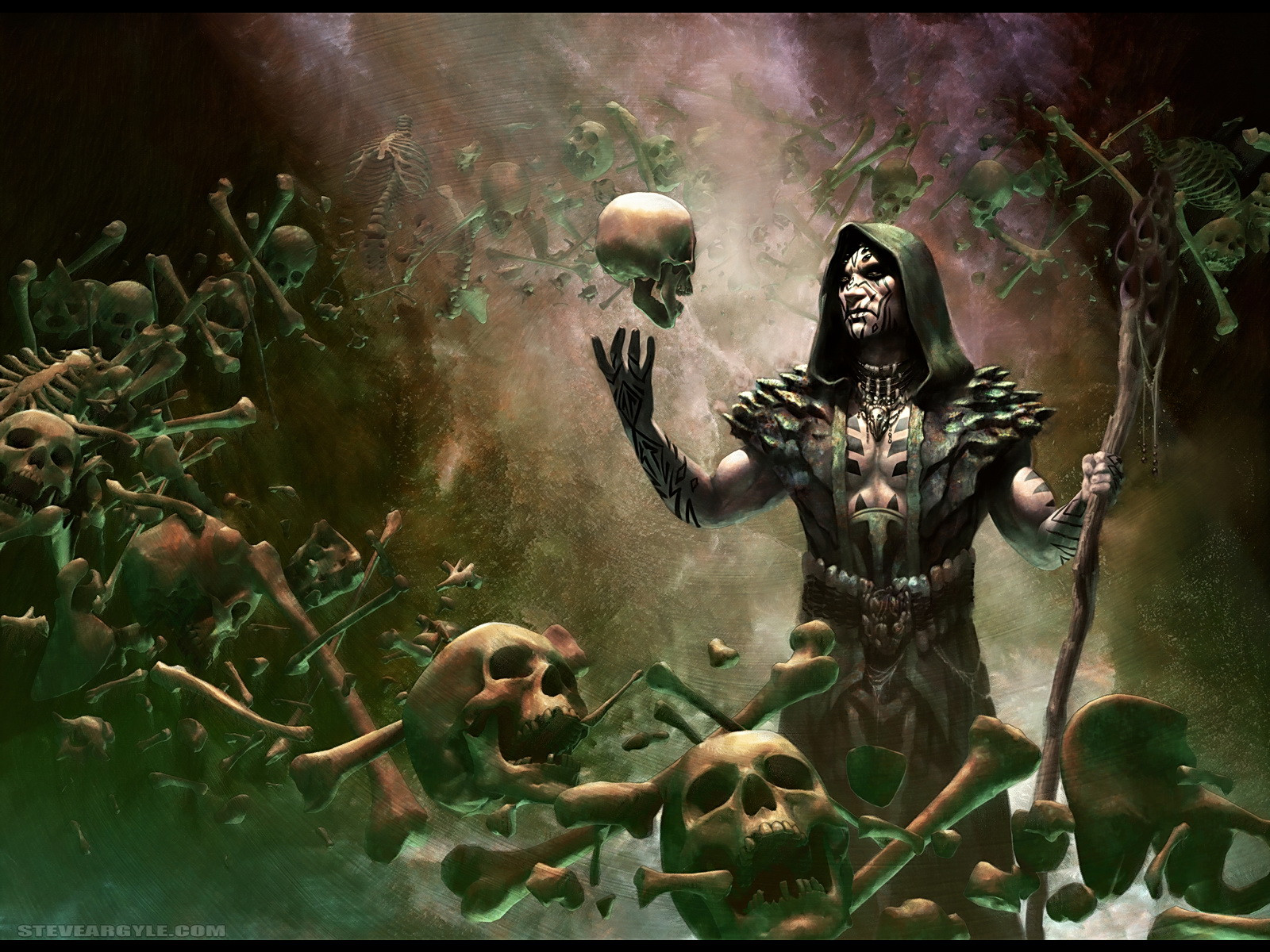 Deathrite Shaman Art - HD Wallpaper 