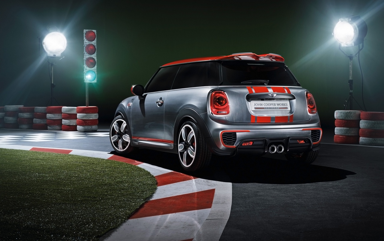 2014 Mini John Cooper Works Concept Static Rear Angle - Mini Cooper John Cooper Works Hd - HD Wallpaper 