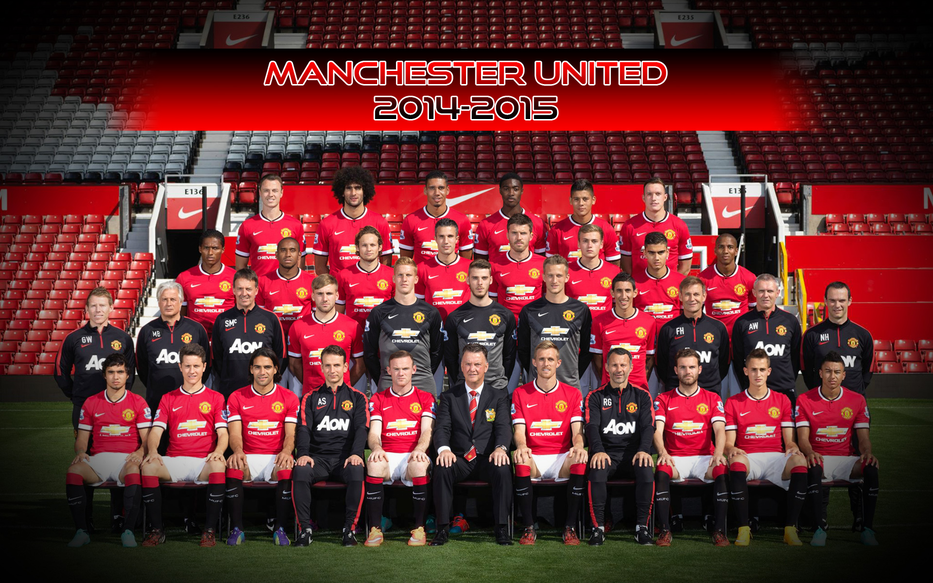 Squad Manchester United 2014 - HD Wallpaper 