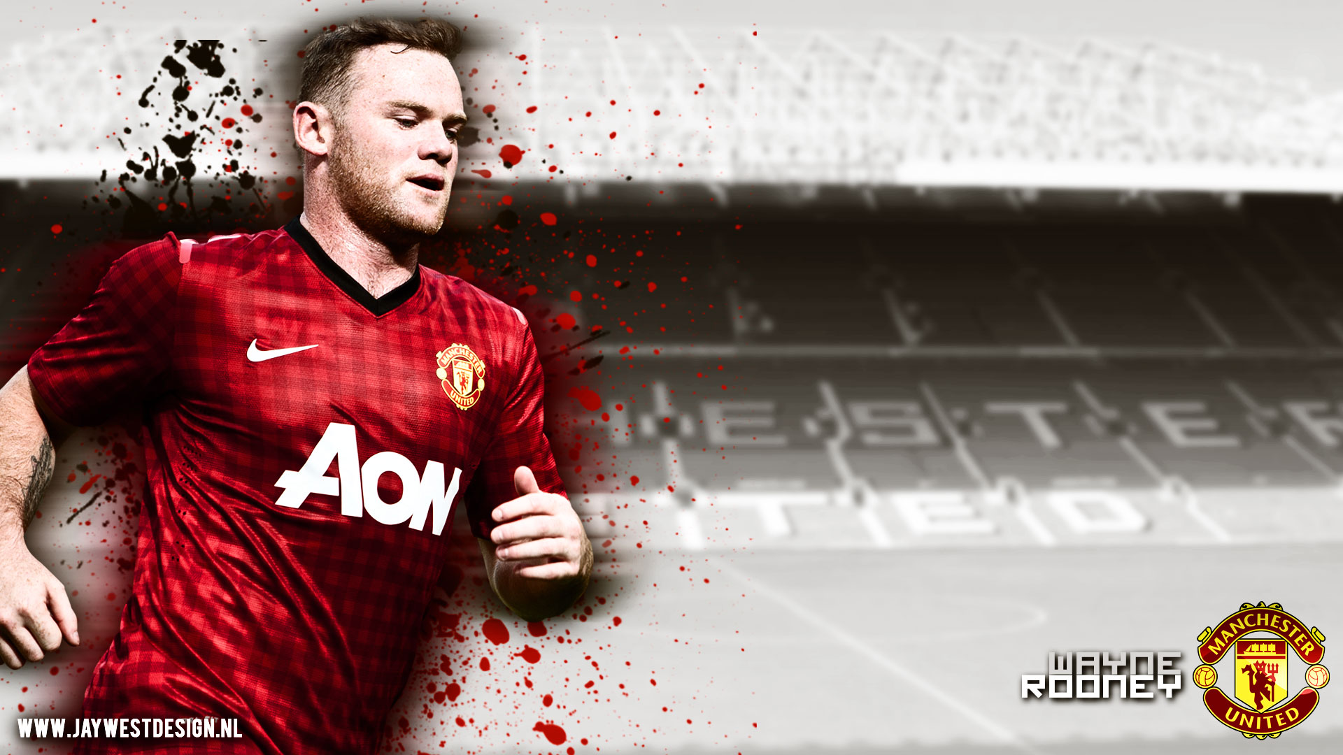 Rooney Manchester United Wallpaper - HD Wallpaper 