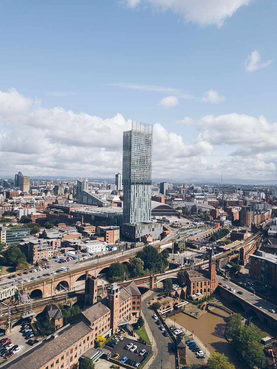 Manchester Skyline Hd - HD Wallpaper 