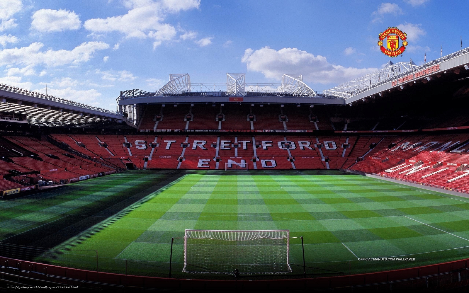 Download Wallpaper Football, Stadium, Manchester United, - Old Trafford - HD Wallpaper 