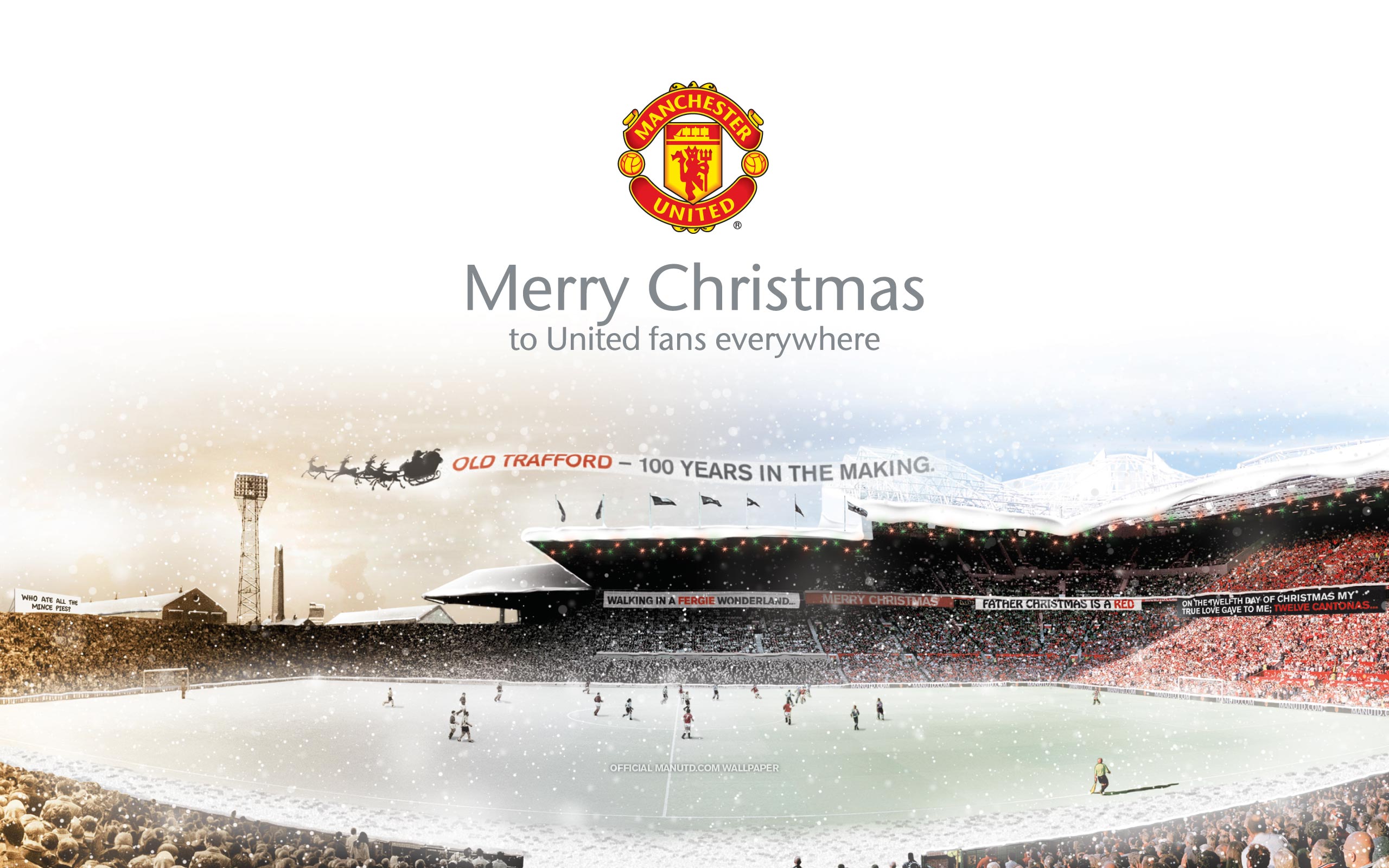 Christmas At Old Trafford - HD Wallpaper 
