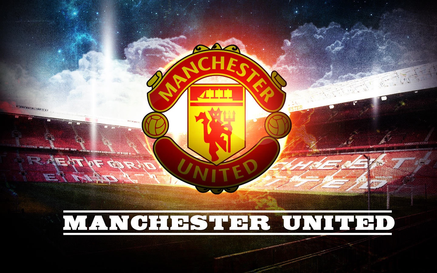 Manchester United Logo Football Club Wallpaper For - Manchester United Fc Background - HD Wallpaper 