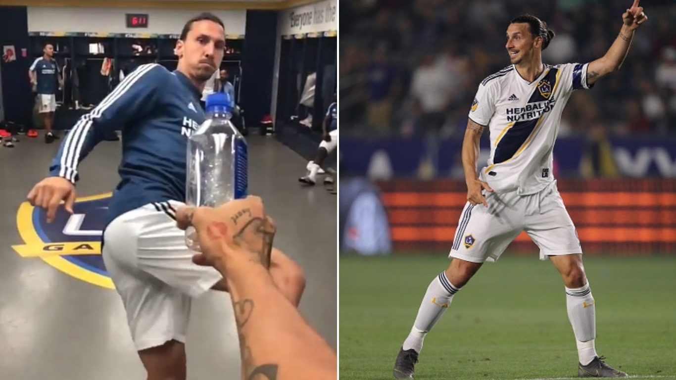 Ibrahimovic Bottle Cap Challenge - HD Wallpaper 