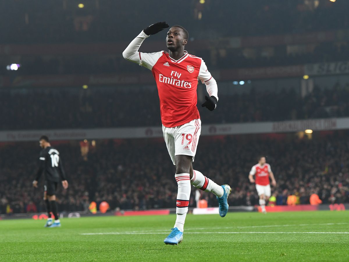 Nicolas Pepe Vs Man Utd - HD Wallpaper 