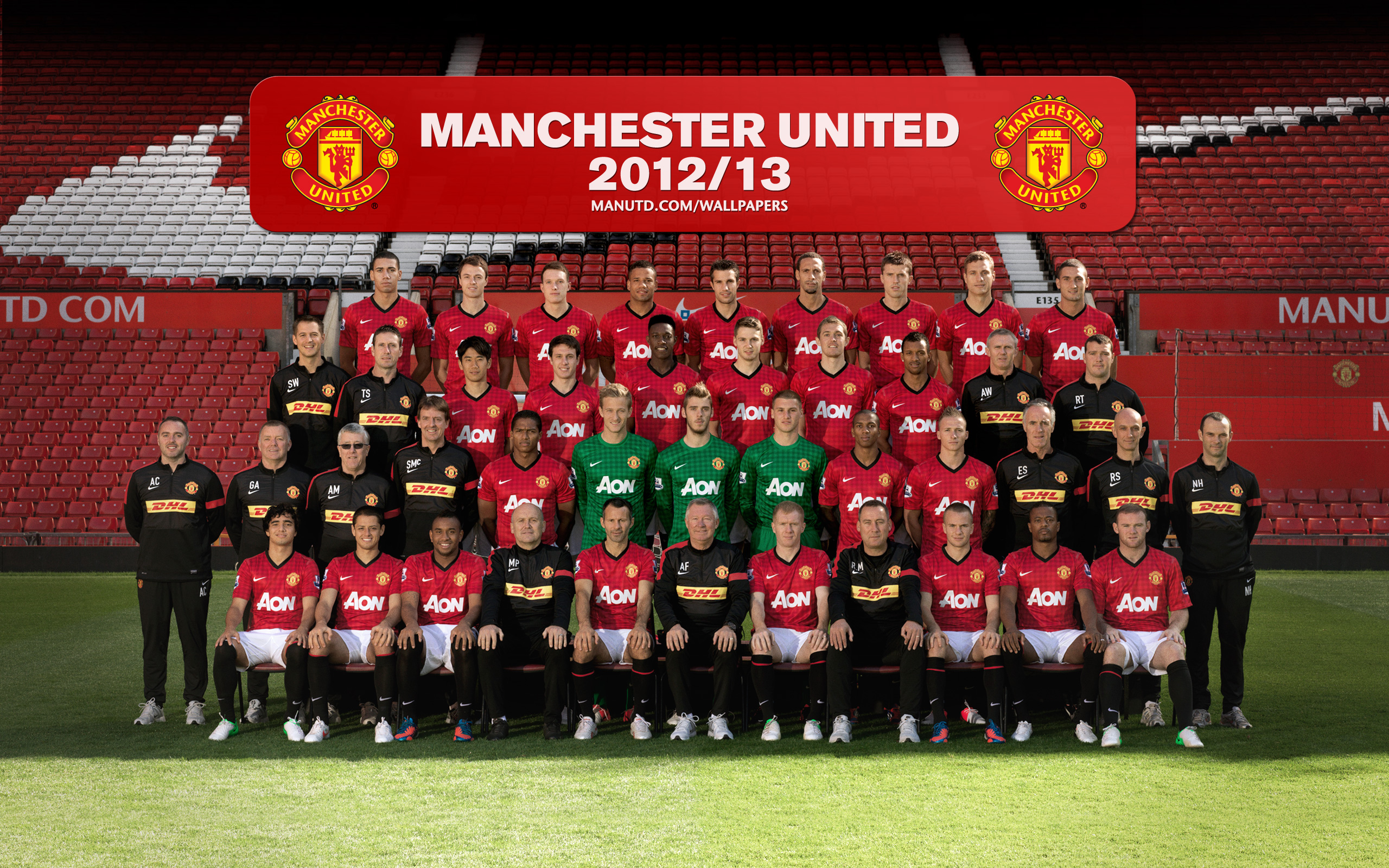 Man Utd Squad 2012 - HD Wallpaper 