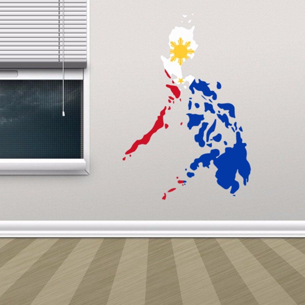 Philippine Map Wall Design - HD Wallpaper 