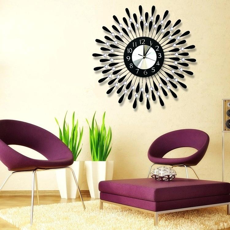 Decorative Wall Clock Battery Operated Clocks Shelves - HD Wallpaper 