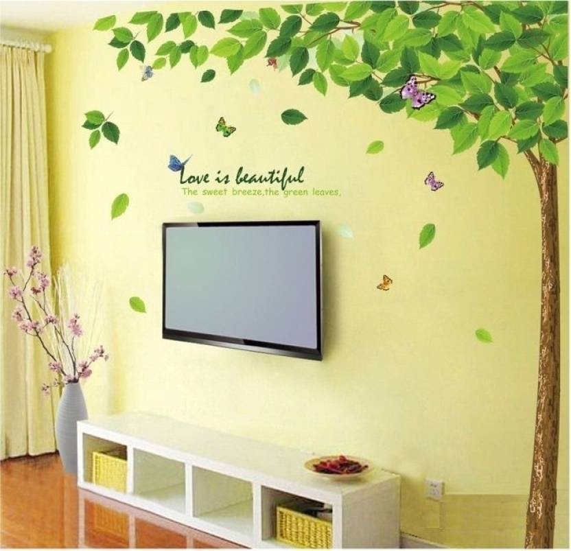 Wall Painting Pipal Tree - HD Wallpaper 