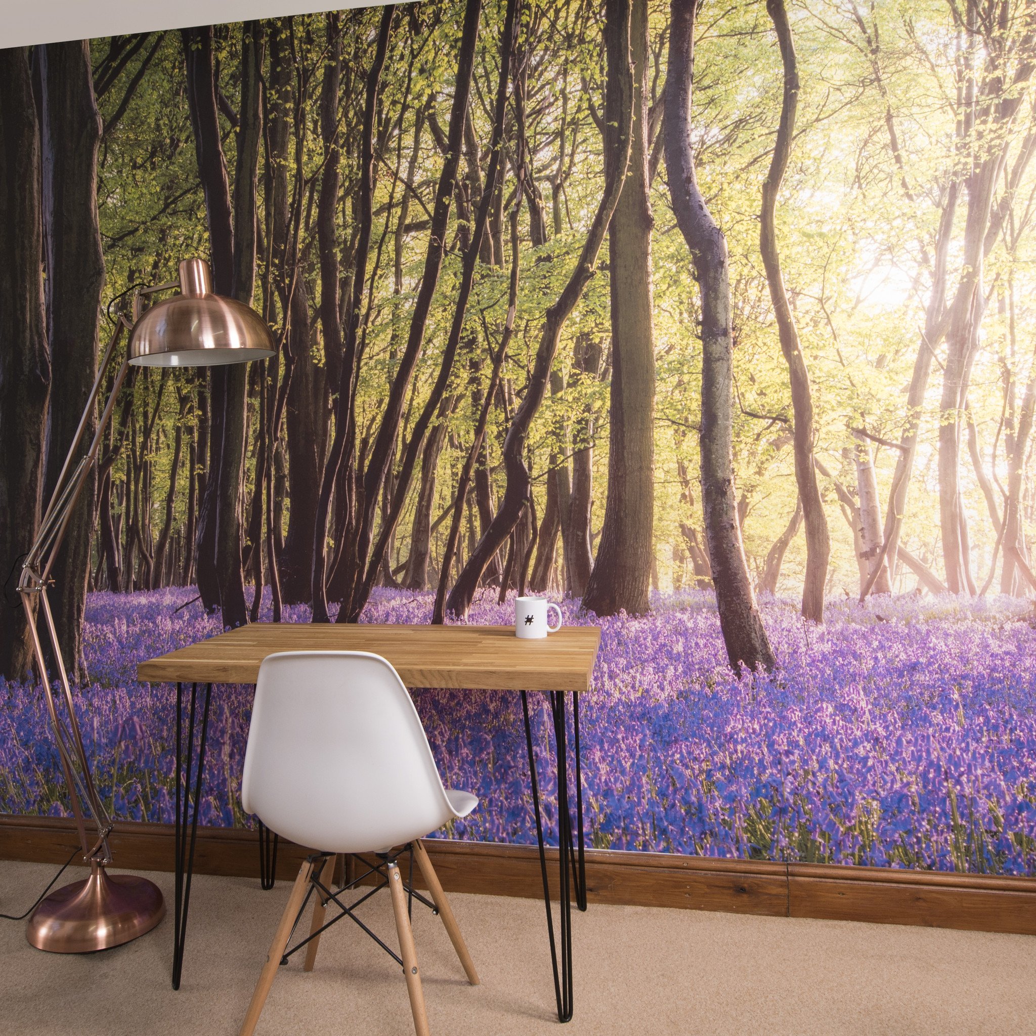 Awesome Self Adhesive Wallpaper Bluebell Wood Mural - Bluebell Wood Wall Mural - HD Wallpaper 