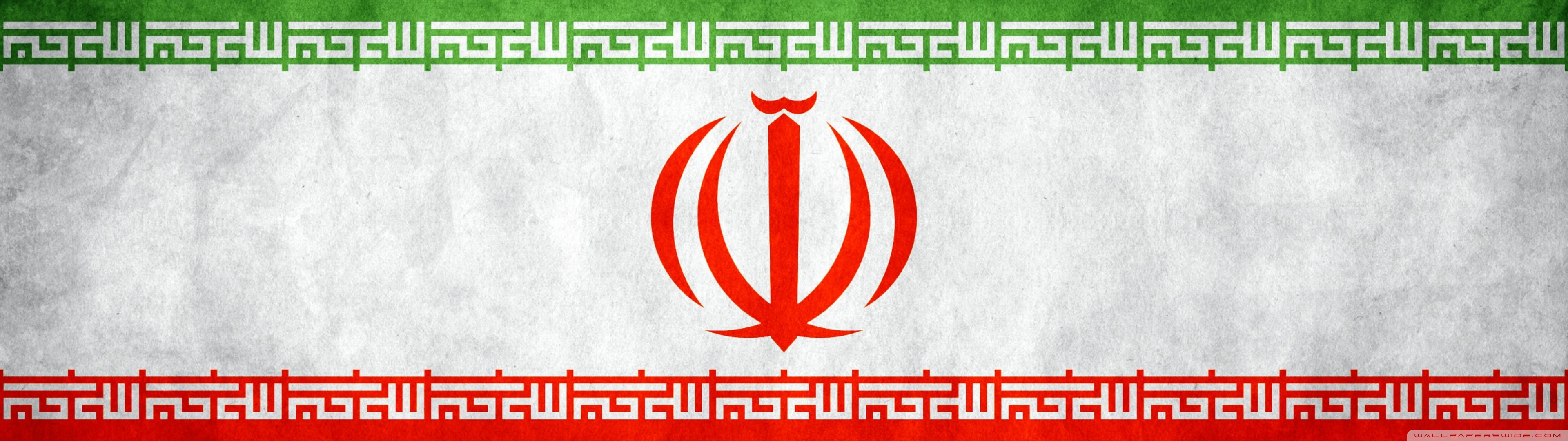 Flag Of Iran - 3840x1080 Wallpaper 